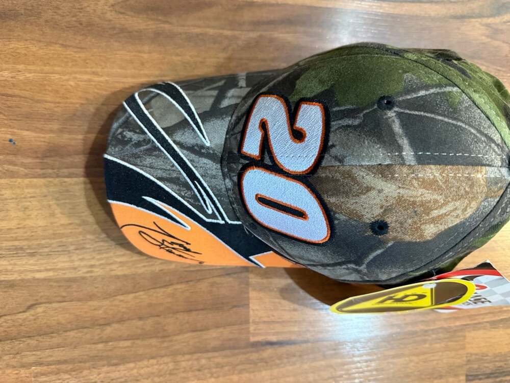 Tony Stewart #20 Camo Realtree Hat with Signature
